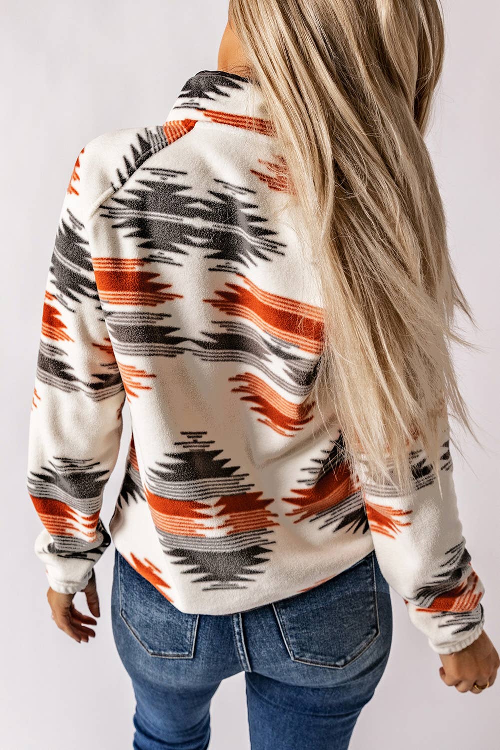 Aztec Snap Fleece Jacket